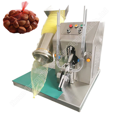 300w Potato Garlic Net Bag Packaging Machine Sealing Clipping OEM