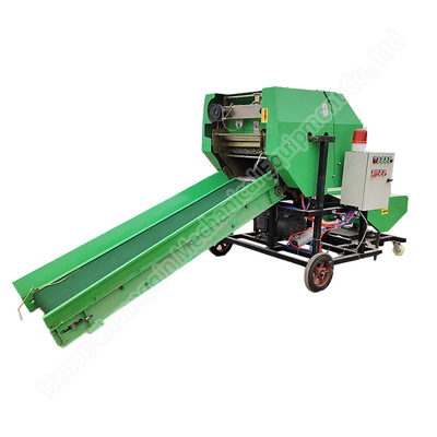Diesel Silage Round Baler Machine For Alfalfa Corn Hay Straw Wrapping 18hp