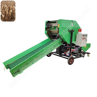 Diesel Silage Round Baler Machine For Alfalfa Corn Hay Straw Wrapping 18hp
