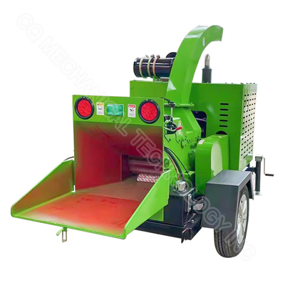Electric Farm Machinery Implements Crushed Drum Wood Chipper Shredder ODM