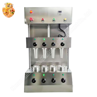 3KW Industrial Food Machines Conical Pizza Former Machine Edible Waffle Cup Maker