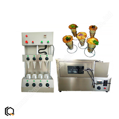 3KW Industrial Food Machines Conical Pizza Former Machine Edible Waffle Cup Maker