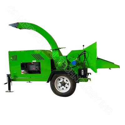 Electric Farm Machinery Implements Crushed Drum Wood Chipper Shredder ODM
